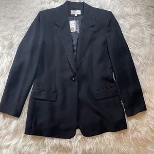 Black Blazer with Sequin Detail